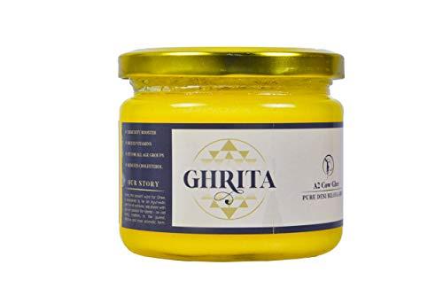 GHRITA 100% Desi Cow Ghee (A2 Ghee) - Ghrita by Shankar Farm Fresh - 250ml