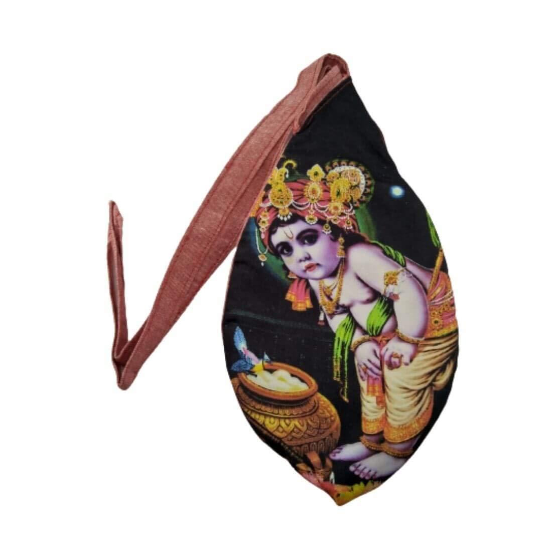 MAYAPURI MAYAPURI Gomukhi Japa Bag/Chanting Bag for Women and Men with Zip Pocket (Pack of 1)