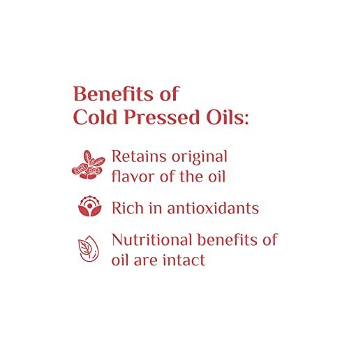 GULAB Gulab Cold Pressed Groundnut Oil - 1 Litre | Peanut Oil | Sing Tel | Kolhu / Kachhi Ghani / Chekku / Wood Pressed | Natural Oil | Chemical Free