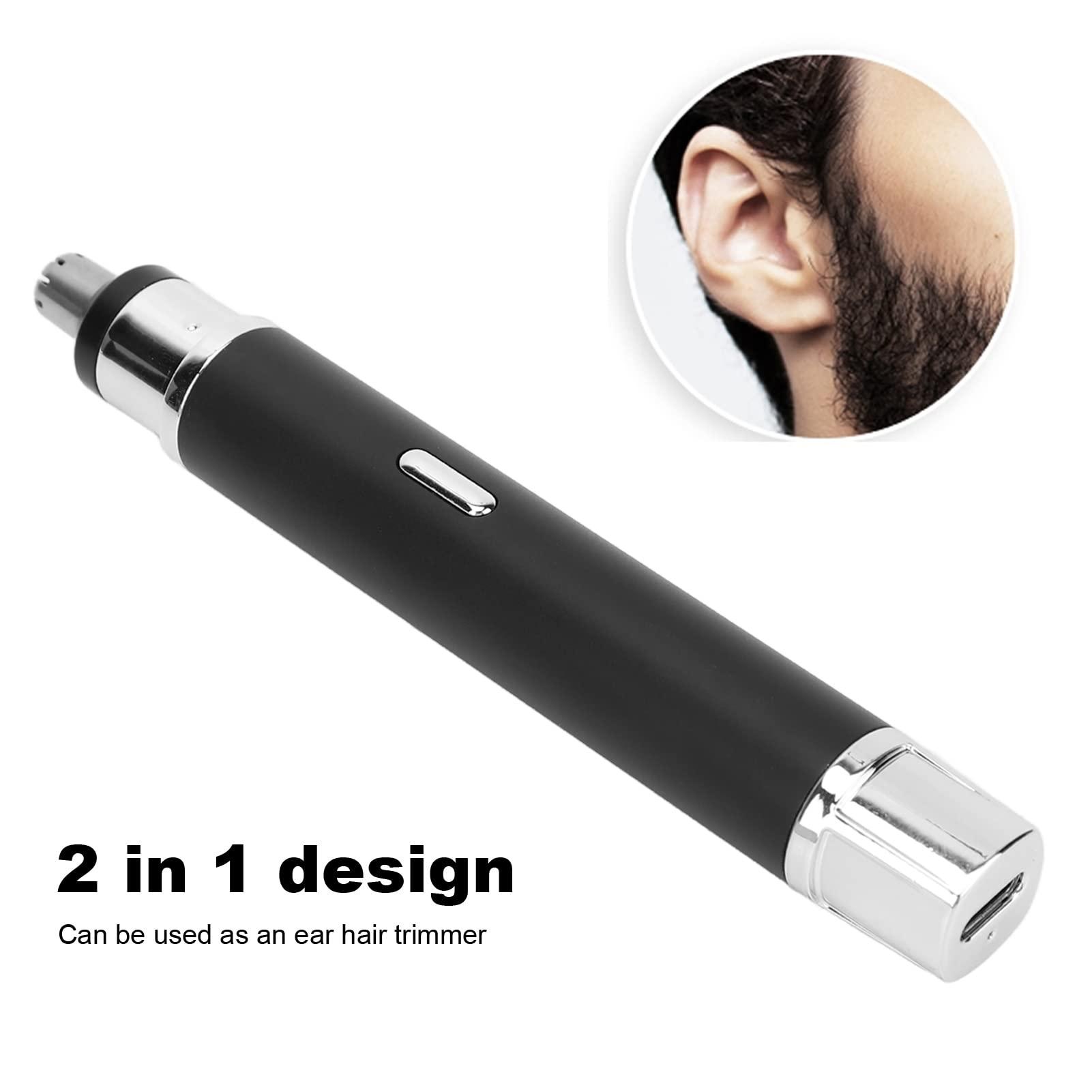 BUCS Nose Hair Trimming Machine, Nose Trimmer Electric USB Low Noise for Men for Home (Black)