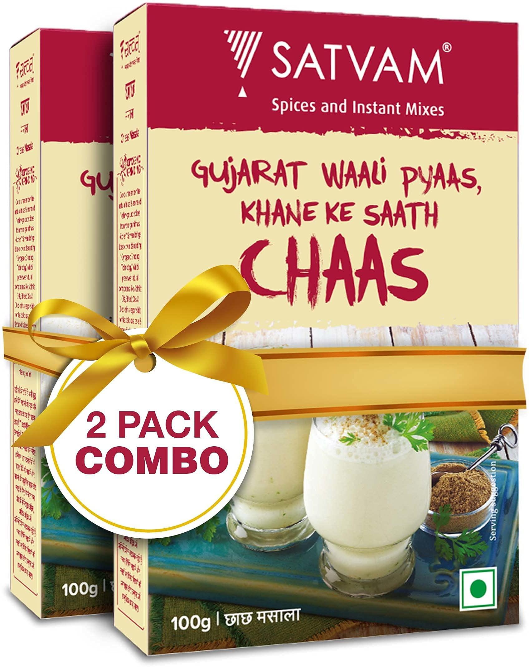 SATVAM Satvam Chaas/Buttermilk Masala (Pack of 2)|(2 * 100g)