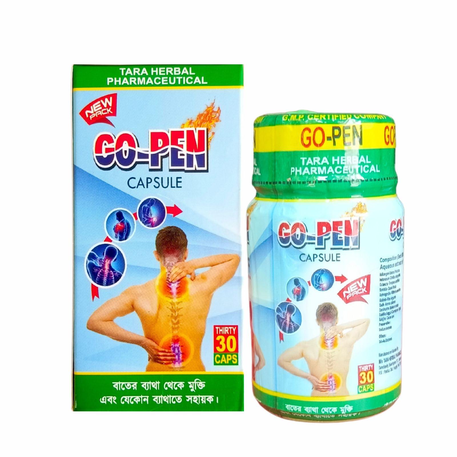 HERBSHD Ayurvedic Osteo Relief Oil & Go-Pen Capsule | 100ml & 30 Capsule | Combo Pack
