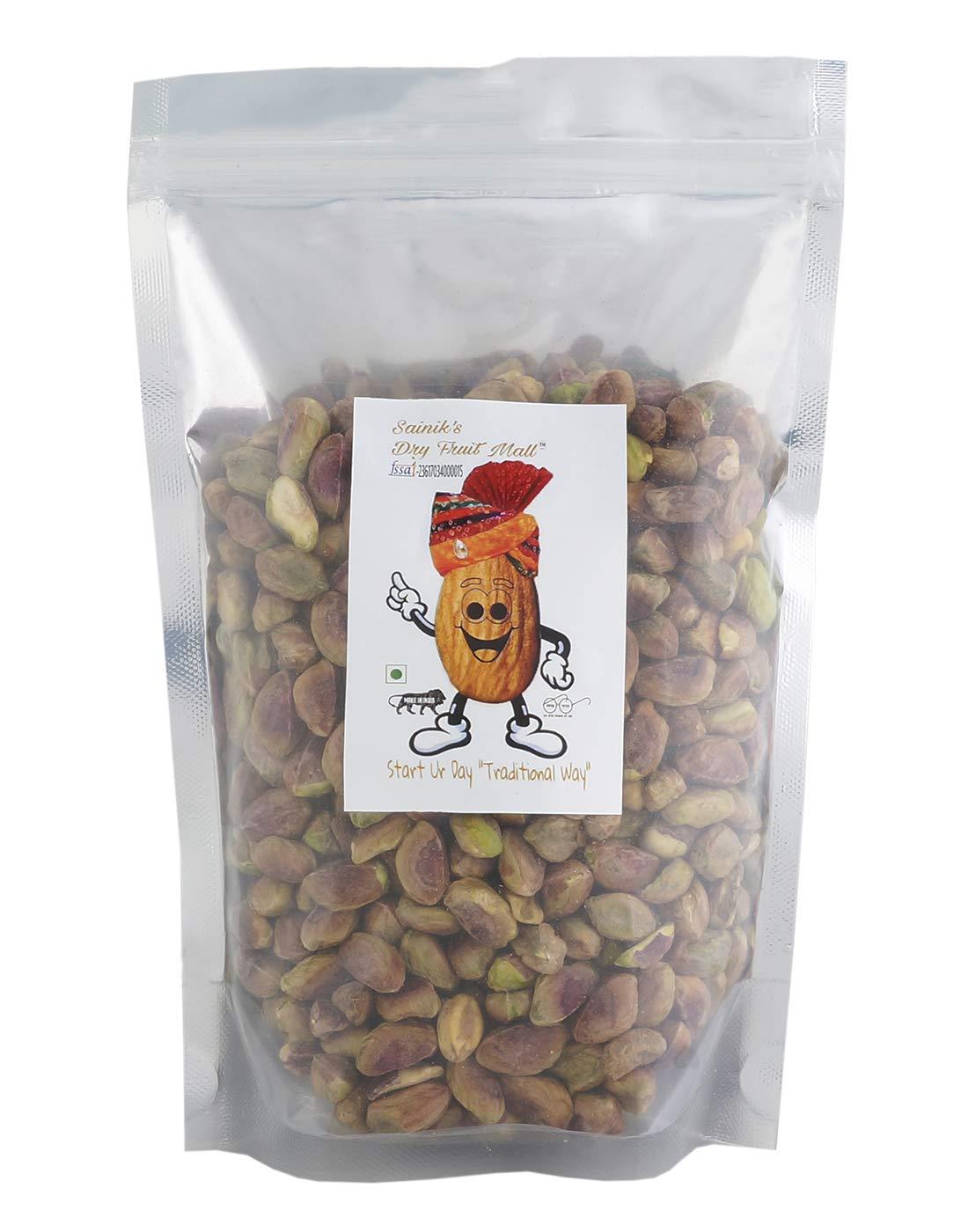 Sainik's Dry Fruit Mall Sainik's Dry Fruit Mall Kernals Without Shell | Sada Pista | Plain Pista | pistachio Without Shell 1000 grams