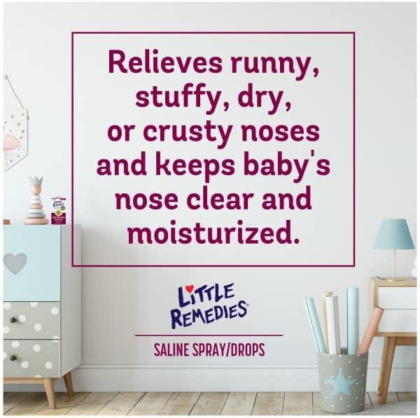 Little Remedies Little Remedies Little Noses Saline Spray Drops - 1 Fl Oz (Pack Of 2)