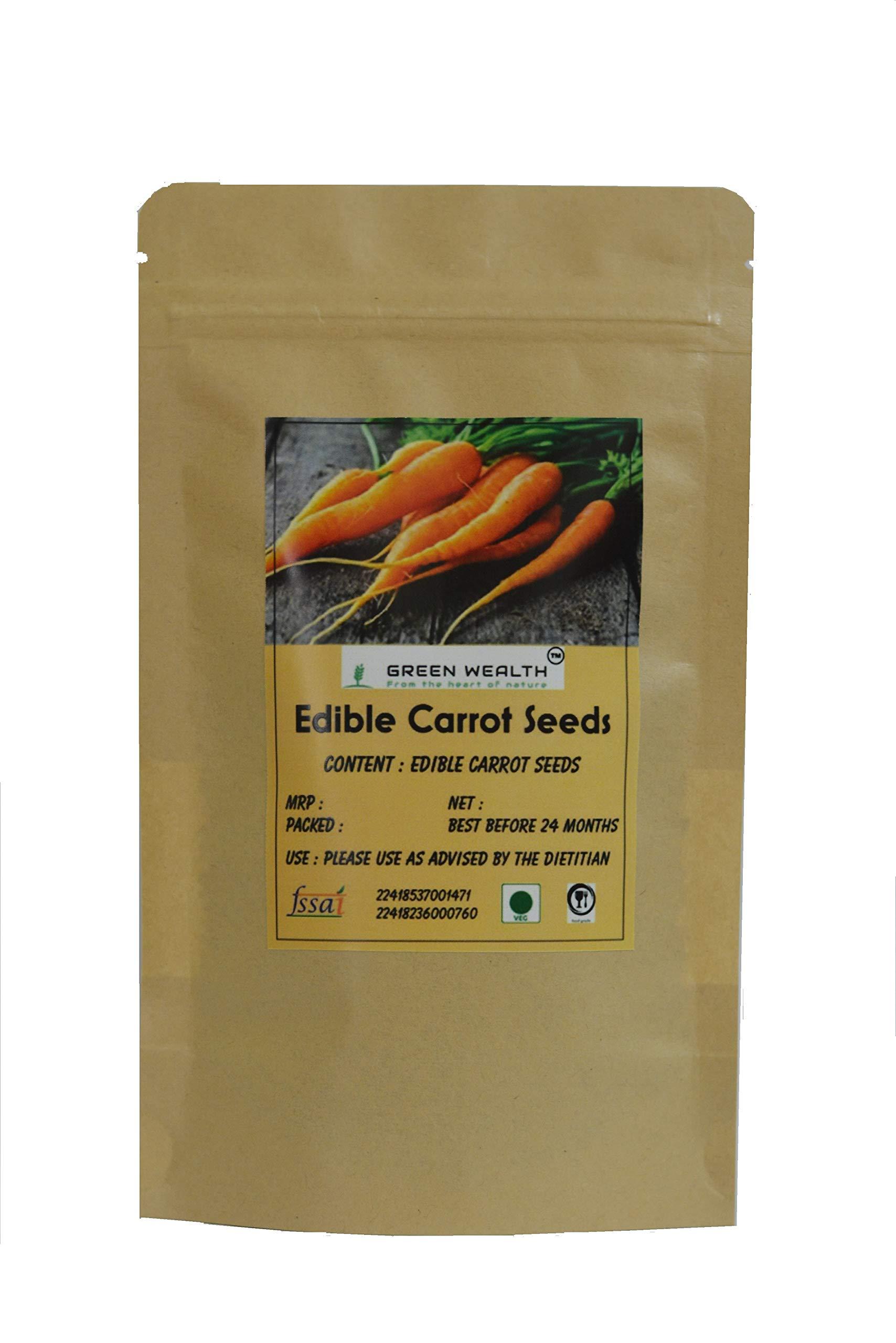 Green Wealth Green Wealth - Edible Carrot Seeds (Gajar K Beej) - 200 Grams