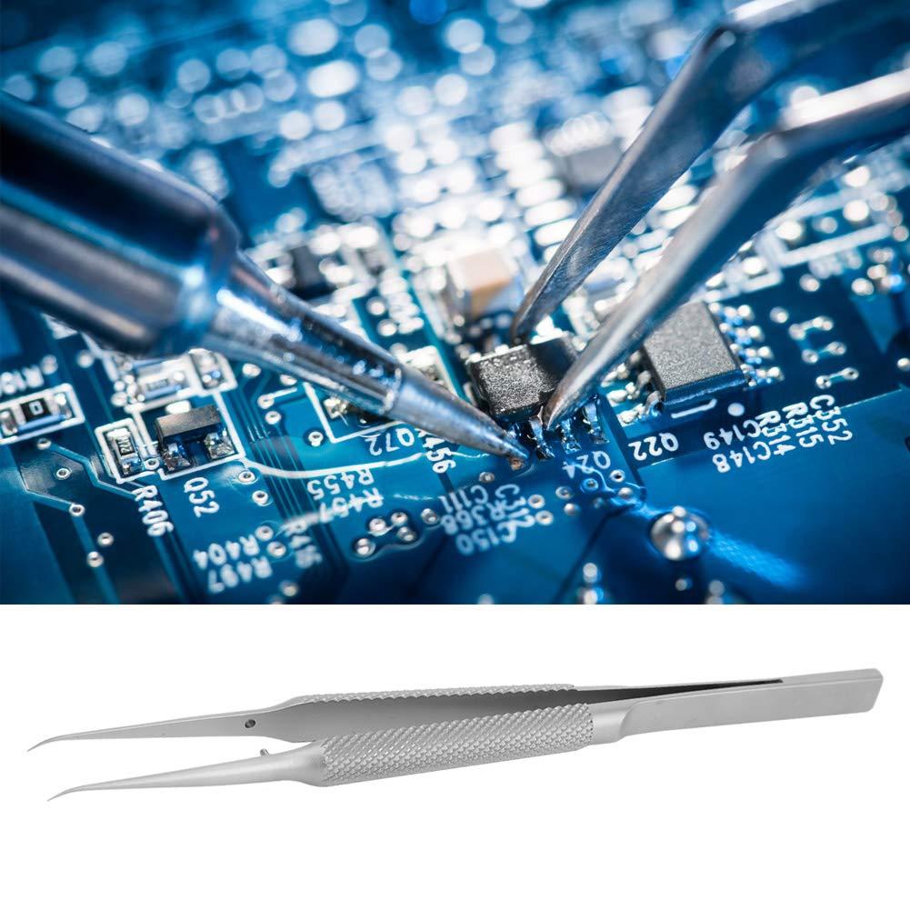 MXGZ Stainless Steel Tweezer, Pointed Tweezer Professional Multipurpose for Laboratory for Craft for Electronics
