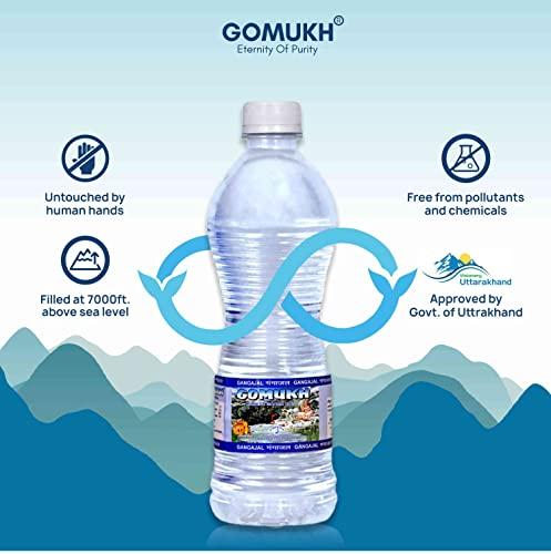 GOMUKH 'GOMUKH” Gangajal The Purest Holy Water Directly from Gangotri Valley Approved by Govt. of Uttrakhand for Puja Purposes 250 ML