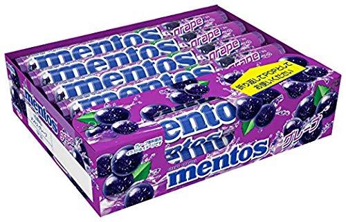Mentos Mentos Grape Chewy Mint Candy Rolls, Japanese Grape, 1.32 ounce/14 Pieces (Box of 12 rolls)