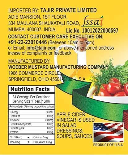 Habit Habit Combo Pack of 1 Brewed Vinegar 500ml and 1 Apple Cider Vinegar 473ml (2 Packs Combo)