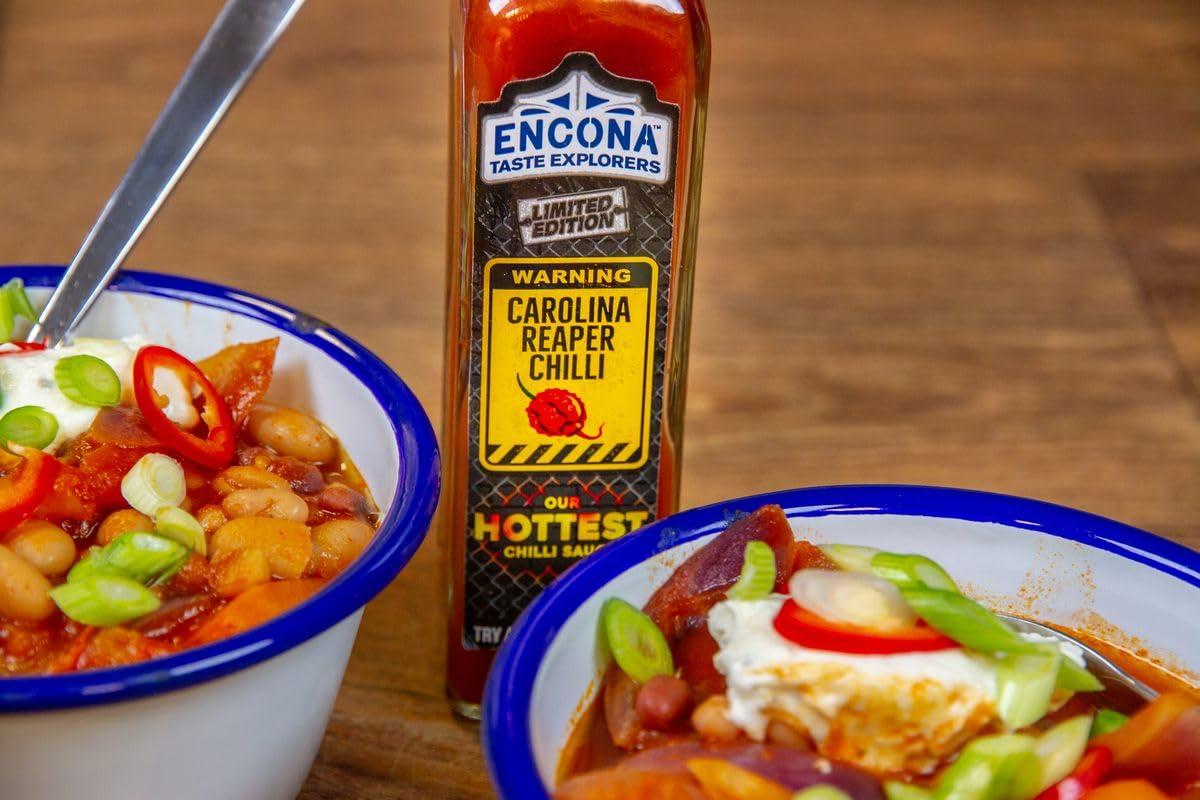 Generic Encona Carolina Reaper Chilli Hot Chilli Sauce 142ml - Intense Heat, Unforgettable Flavor, Ignites Your Taste Buds!