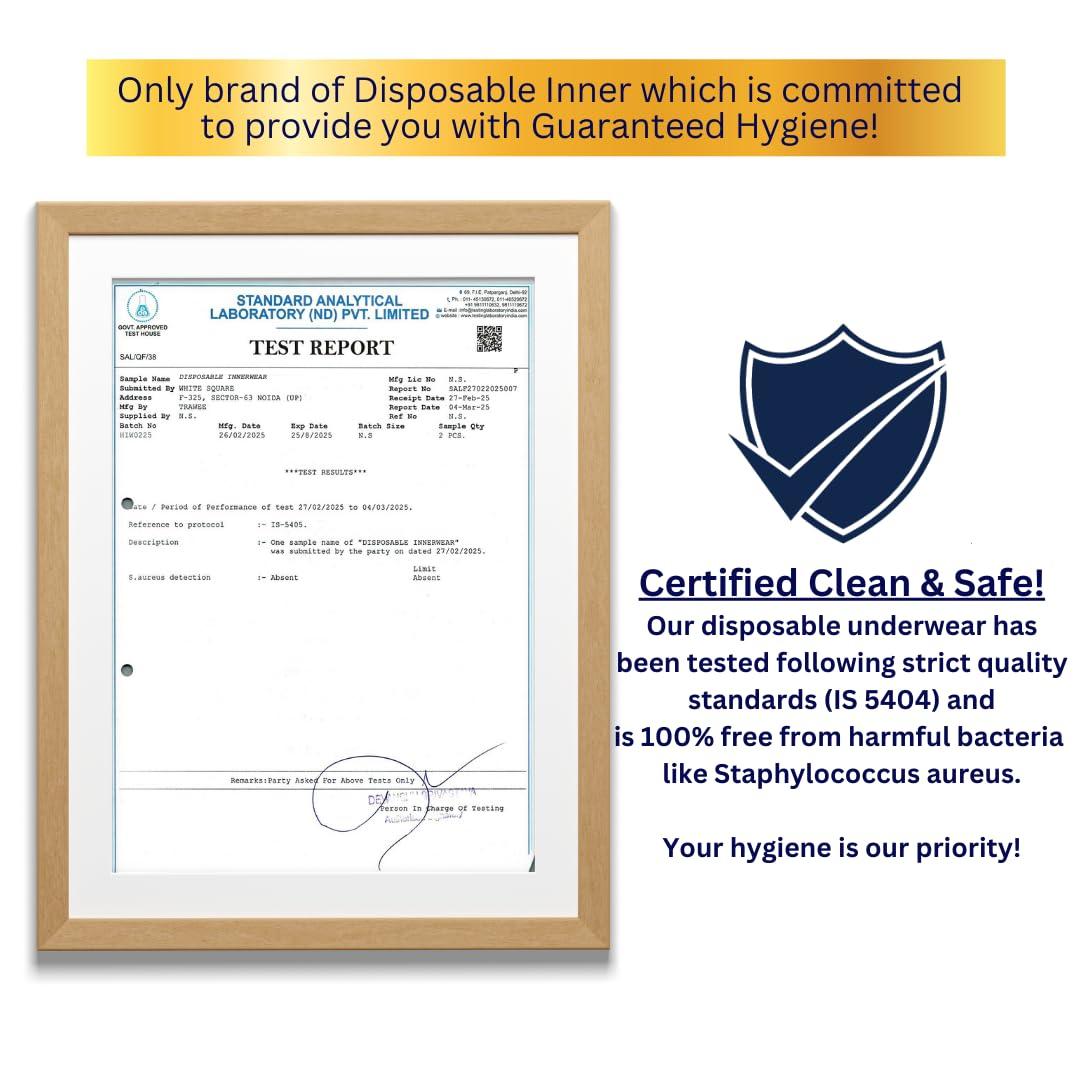 Trawee (Disposable Underwears) Trawee (Disposable Underwears) Travel Brief Underwear For Men(Pack Of 10)For Regular Use,Trekking,Camping,Spa,Herbal Treatments,Hospital Stay Or Incontinence. Soft&Comfortable Body Hugging Fit