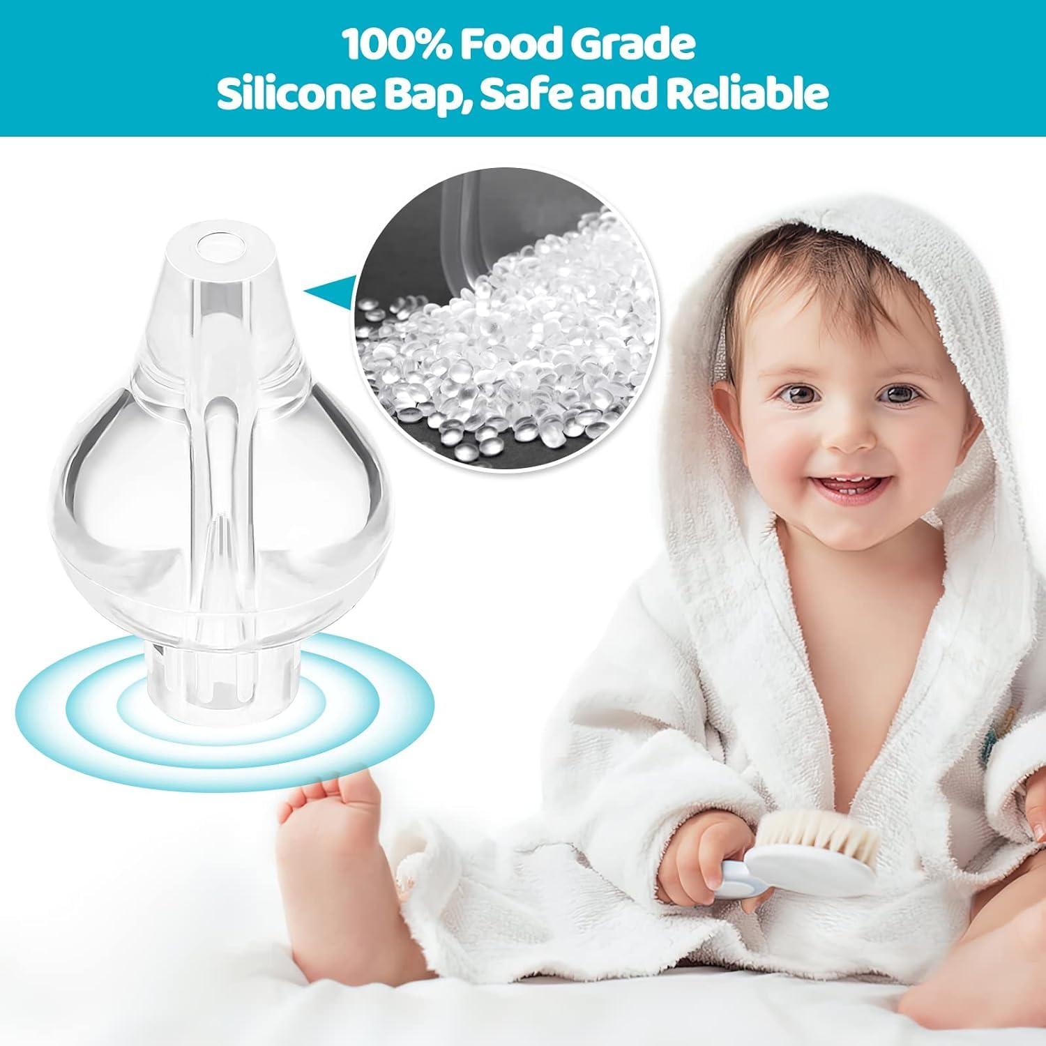 Nachar Nachar Sinus Rinse System, 4pcs Professional Baby Nasal Irrigator Portable Infant Nose Cleaner Quick Rinse Device All Natural Relief - BPA Free More Convenient