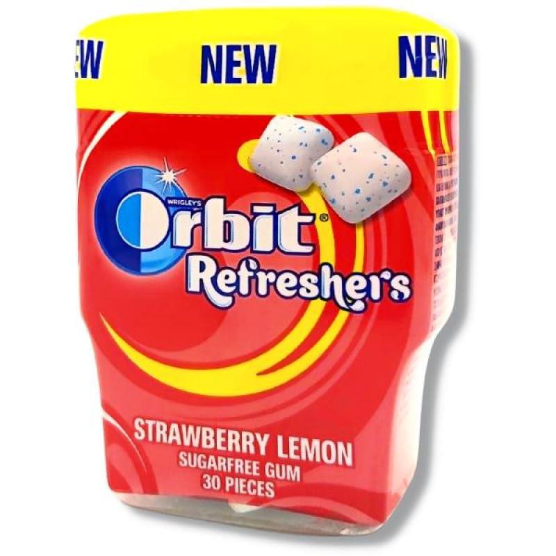 Extra Refreshers Extra Refreshers Strawberry Lemon Flavour Sugarfree 30 Cubes Chewing Gum Bottle 67gm
