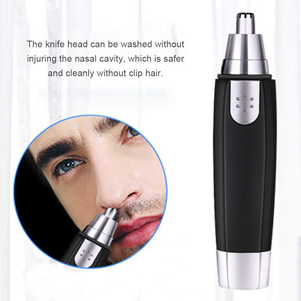 Qnotici YD-101 Nose Hair Trimmer Painless Ear Facial Hair Removal Water Resistant Hygienic Clipper Mirror Design for Nose Ear Eyebrow