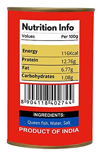 Oceans Secret Seahath - Canned Queen Fish in Brine, 425g (Pack of 18)