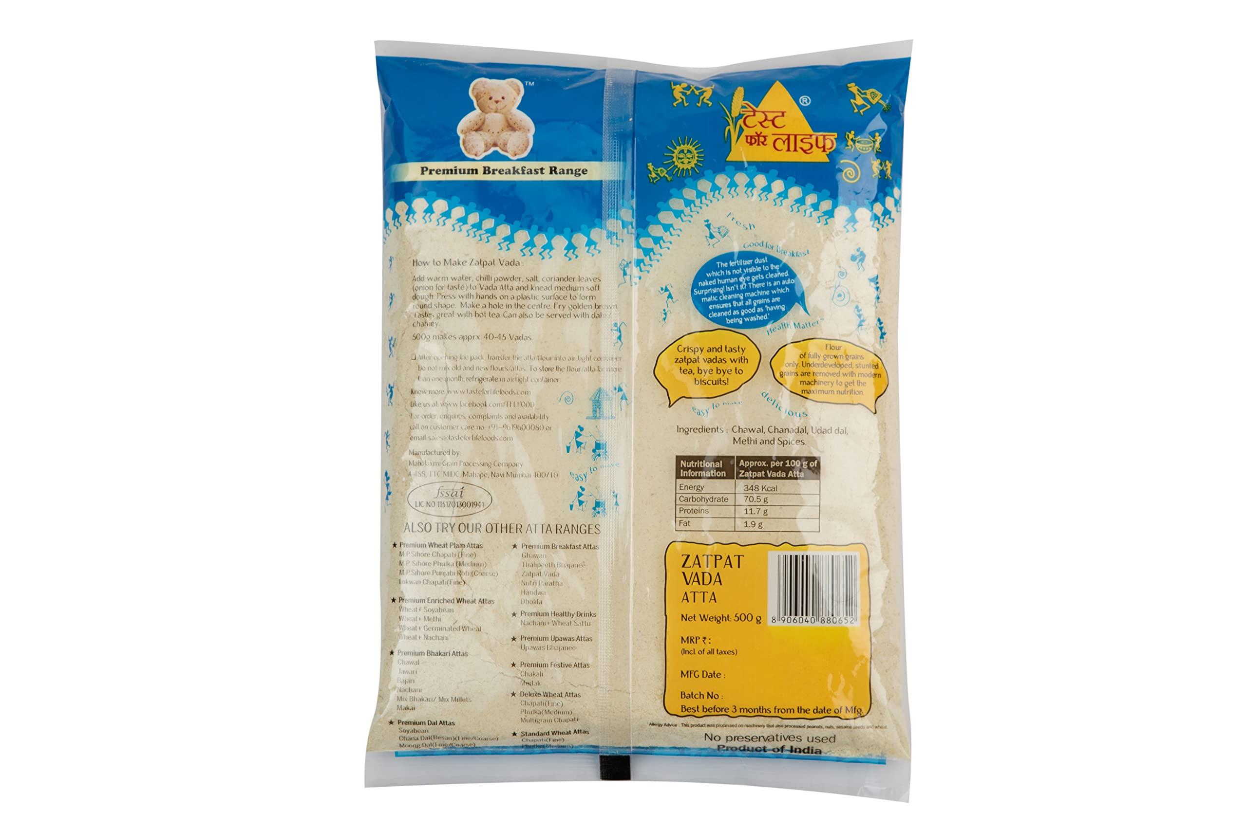Taste for life Taste for Life Zatpat Vada Atta 500g