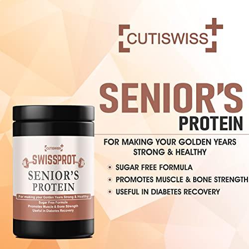 CUTISWISS CUTISWISS Protein Powder Supplement for Senior Citizens | Protein Powder for Elders, 40+ & Old Age Men & Women (360 Gm)