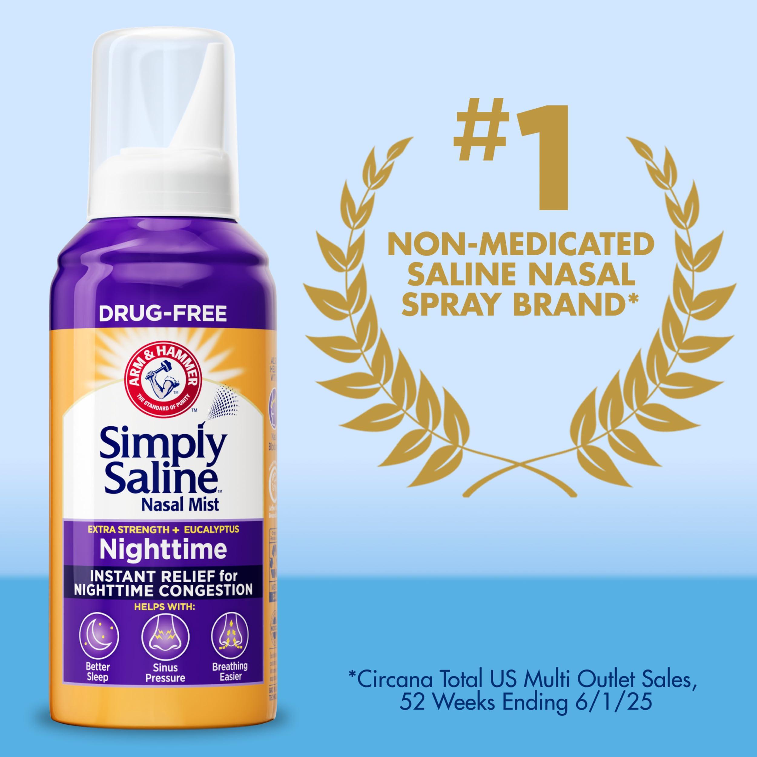 Arm & Hammer Simply Saline Plus Extra Strength Nighttime Formula Nasal Mist