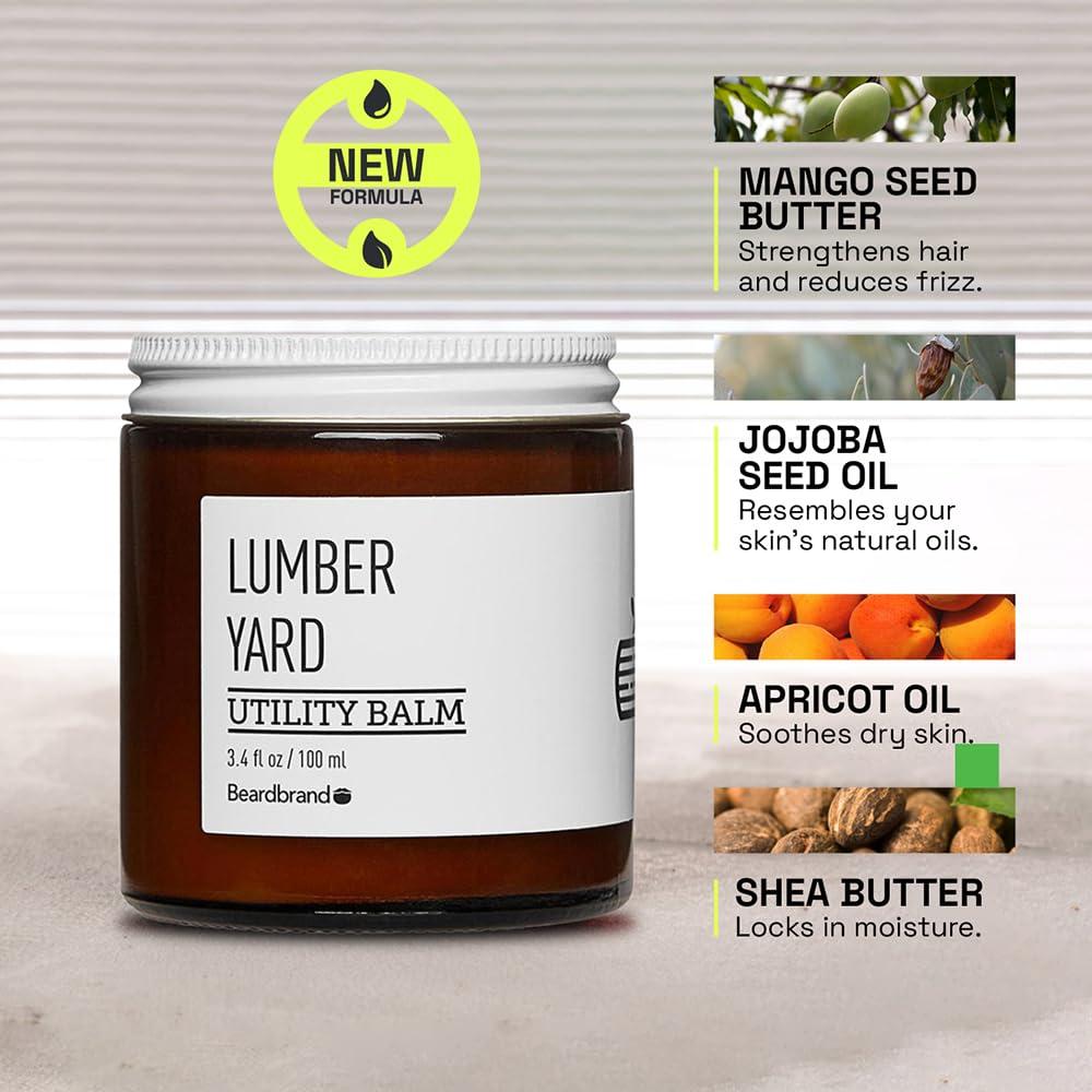 Beardbrand Beardbrand Lumber Yard Beard Utility Balm 3.4 fl oz, pack of 1