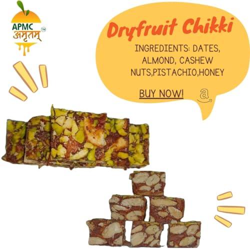 Generic Khajur Dry Fruit Chikki | Dates Chikki | Khajur Pak Mithai | Khajoor Dry Fruits Barfi 500 gm