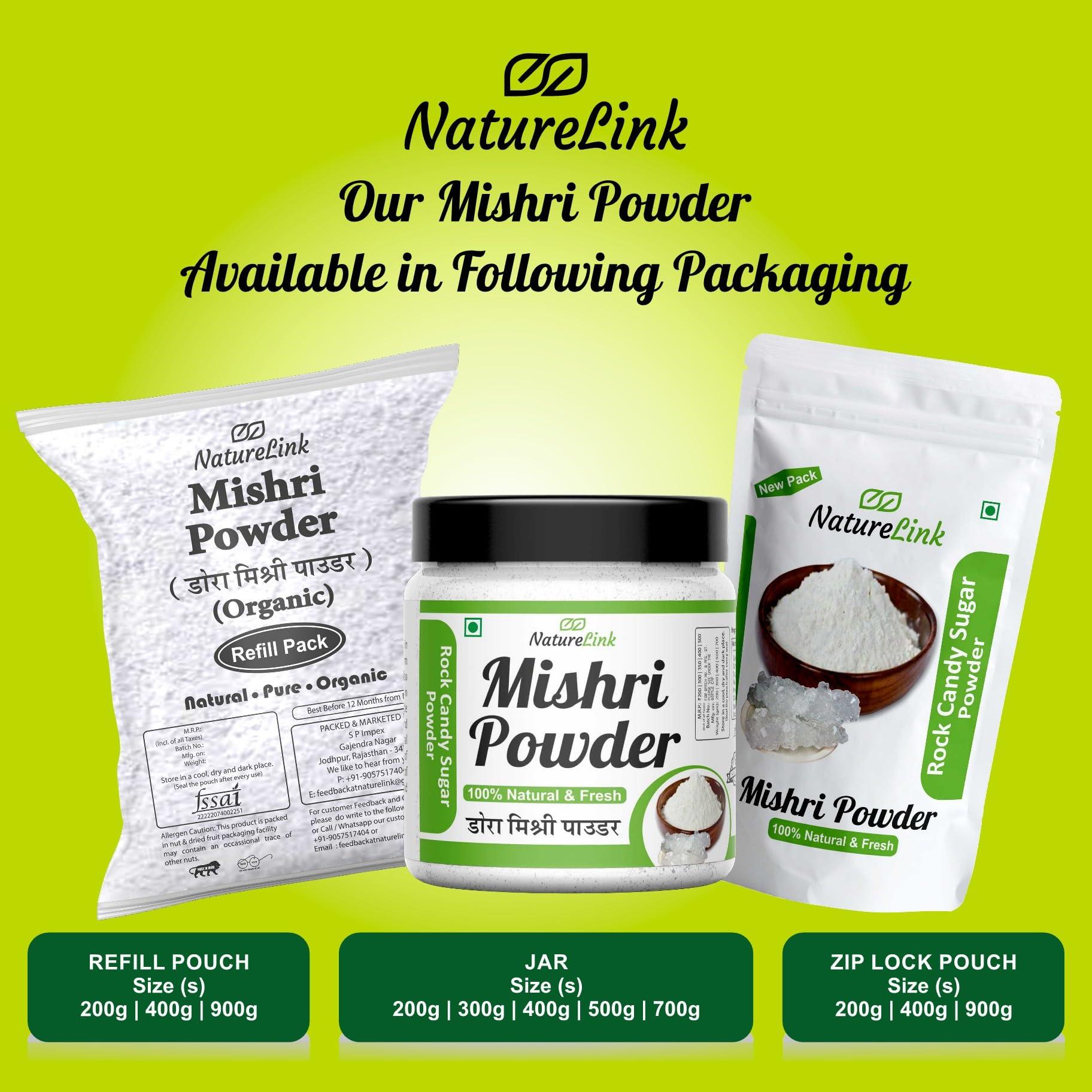Nature Link Nature Link Mishri Powder, Misri Powder, Thread Mishri Powder, Dhaga Mishri Powder, Dhage Wali Mishri Powder, Rock Candy Sugar Powder (Refill) 100g