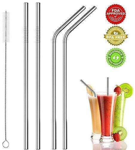 Mclear Mclear Long Straw Cleaning Brush Stainless Steel Nylon Thin Pipes Drinking Straw Washing Cleaning Brushes/Straw Brushes with Tiny Bristles, for Tumbler, Sippy Cup, Bottle and Tube, Pack of 2