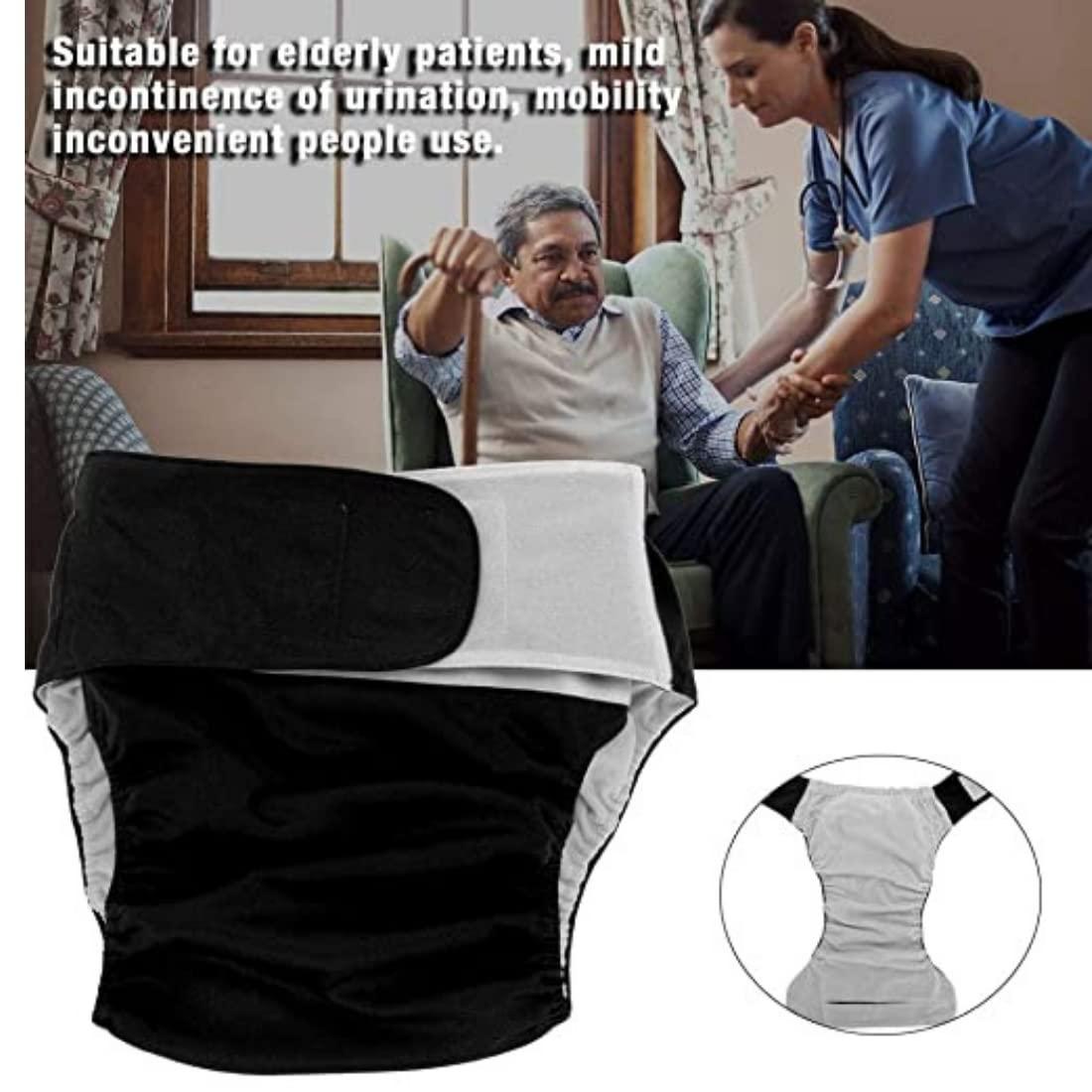 Salma's Tinytots Salma\'s Tinytots Adjustable Leak Free Adult Diapers Reusable, Adjustable- For Bedwetting, Incontinence Underwear|Includes 10 Layered Cotton Insert, Size L With 500Ml Absorbency(40Cm To 80Cm) - Unisex