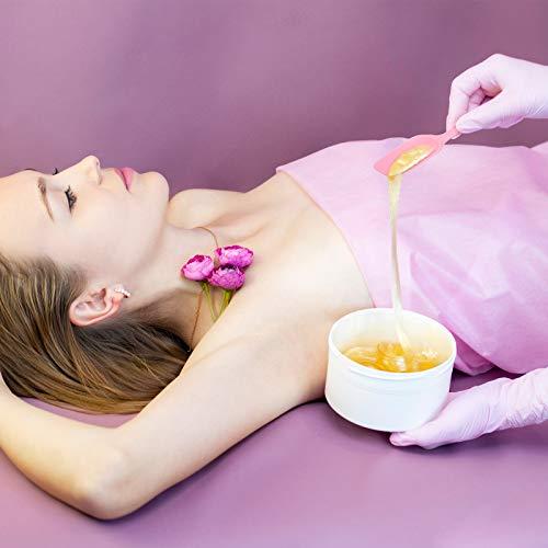 Patelai 3 Pieces Non-stick Wax Spatulas Silicone Waxing Applicator Hair Removal Waxing Applicator Reusable Large Hard Wax Sticks for Home Salon Body Use