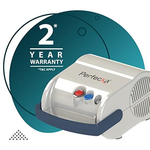Perfecxa Perfecxa Respiratory Nebulizer with Complete Kit for Kids & Adults Nebulizer (White, Blue) | VHS 210