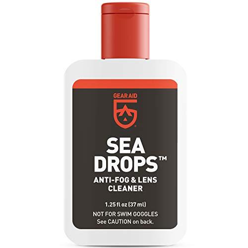 Gear Aid Gear Aid Sea Drops Anti-Fog and Cleaner for Dive and Snorkel Masks, 1.25 fl oz, Bulk 2 Pack