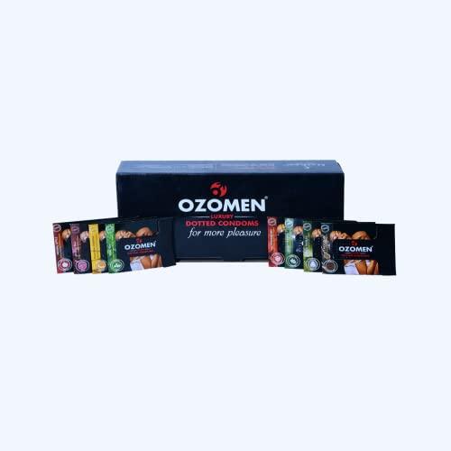 OZOMEN OZOMEN | OZOMEN LUXURY DOTTED CONDOMS Stand Up For Love |Each Pack 3 QTY|Super Saver Pack Of 10 (30 QTY)| 8 Exotic Flavoured DOTTED Condoms| 100% ELECTRONICALLY TESTED| (JUNGLEE JASMINE)