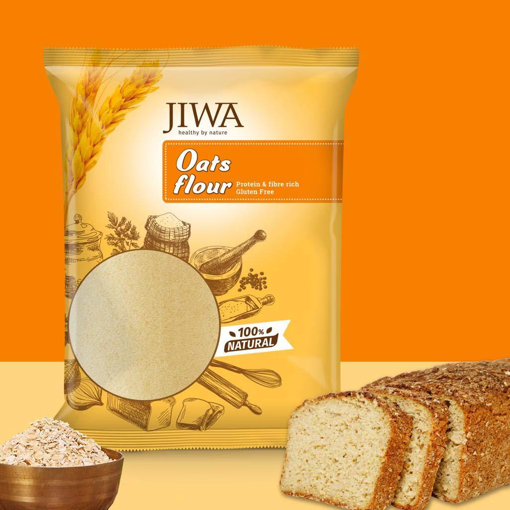 Jiwa Jiwa Healthy by nature Multigrain Atta/Flour 1 Kg & Oats Flour, 900 g (Gluten Free)