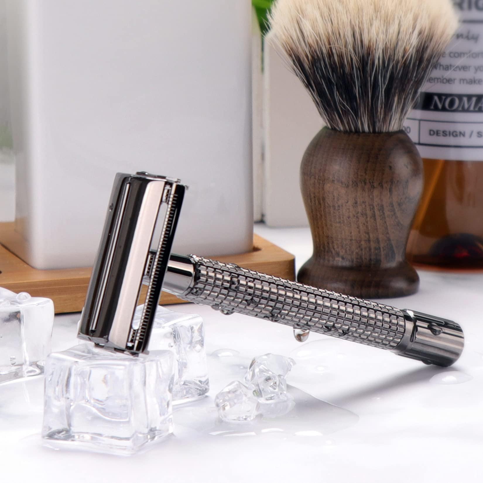 WEISHI WEISHI Long Handle Version Butterfly Open Double Edge Safety Razor.