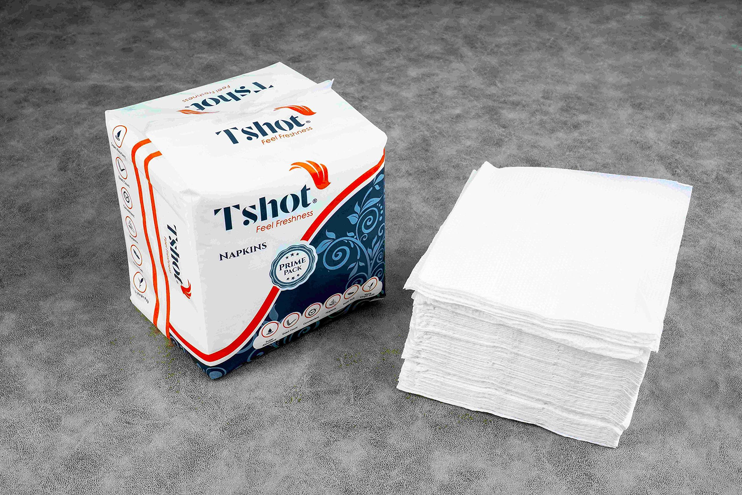 Tshot Tshot PRIME PACK Soft Tissue Paper Napkin ( Tissue Paper- 100) (Pack of 4)