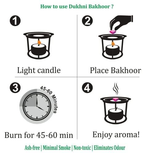 shashi Shashi Premium Bakhoor Tablets (15-Tablets) Natural Oudh Powder Tablets Exotic Oriental Aroma for Home,Leaving Space,Bedroom,Wedding & Special Events(65gm) (Royal Bakhoor)