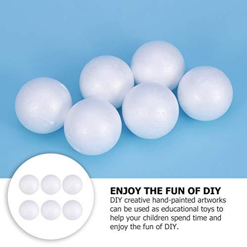 HEALLILY Funny DIY Easter Eggs Blank Bubble Round Balls Ornaments Painting Materials