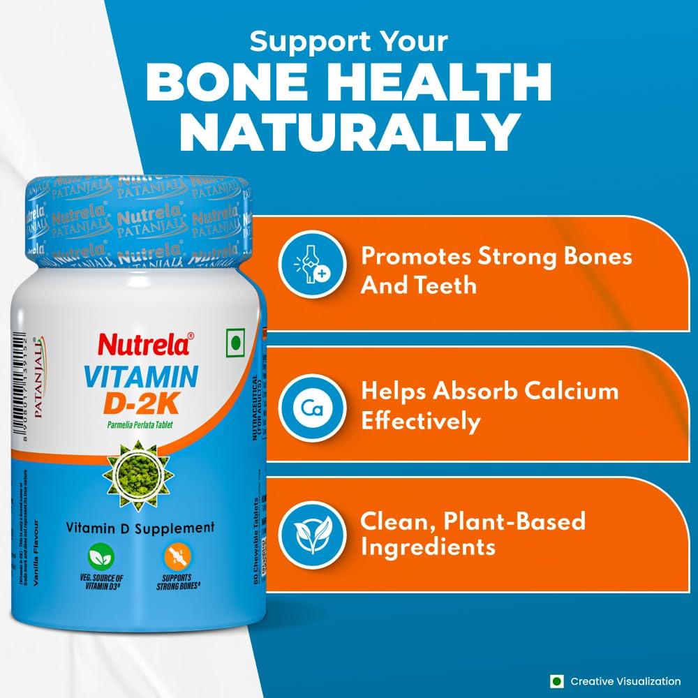 NUTRELA Nutrela VIT D2K 60 TAB VITAMIN