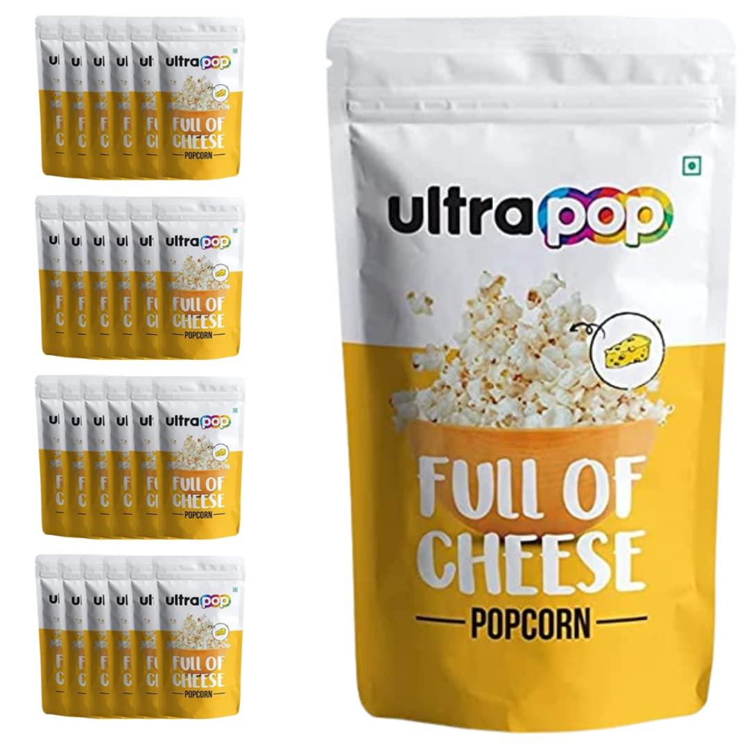 DD SHAH ULTRAPOP Cheese Flavoured Popcorn | New & Trendy Flavours | Ready To Eat Popped Popcorn | Healthy & Premium Snack (Pack of 24)