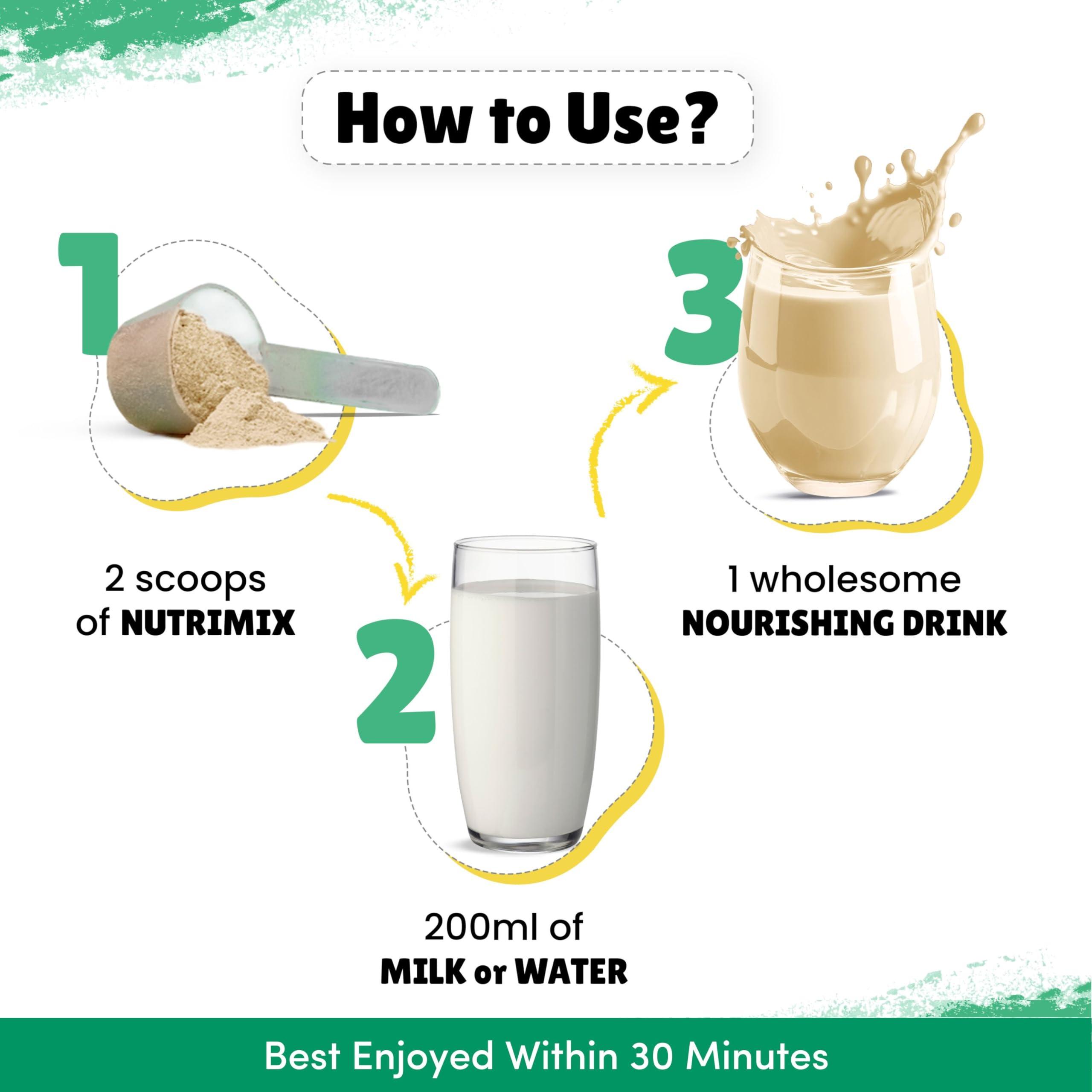 Little Joys Little Joys Nutrimix Nutrition Powder 350g | 2-6 Years | No Refined Sugar | Supports Healthy Growth & Boosts Immunity | With Ragi, Bajra, Almonds & Oats | Vanilla Flavour