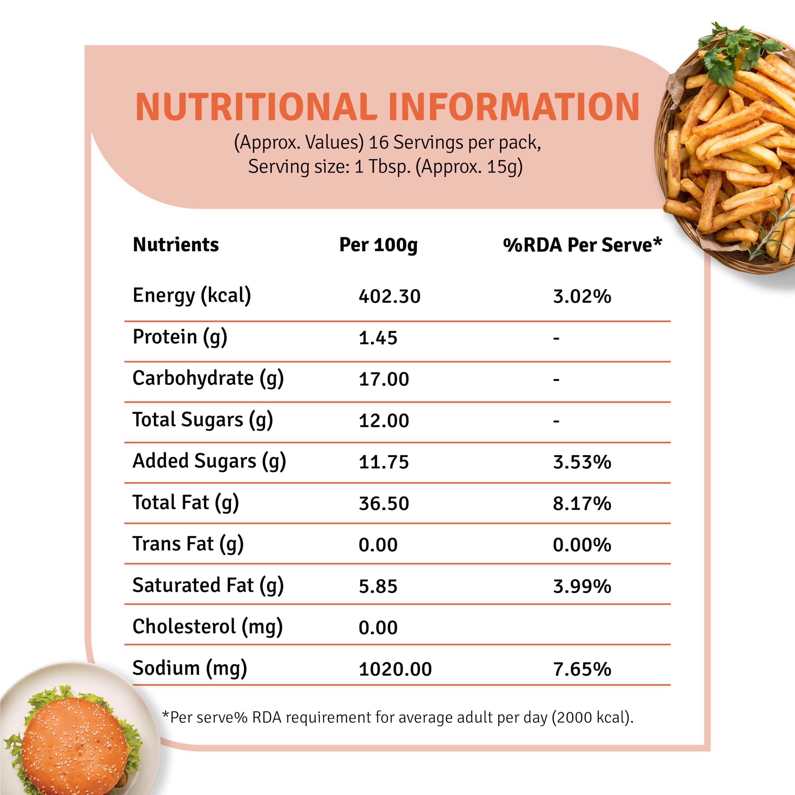 VEEBA Veeba Mayonnaise Combo - Eggless Mayonnaise, 250gm with Garlic Mayonnaise, 250gm and Burger Mayonnaise 250gm - Pack of 3