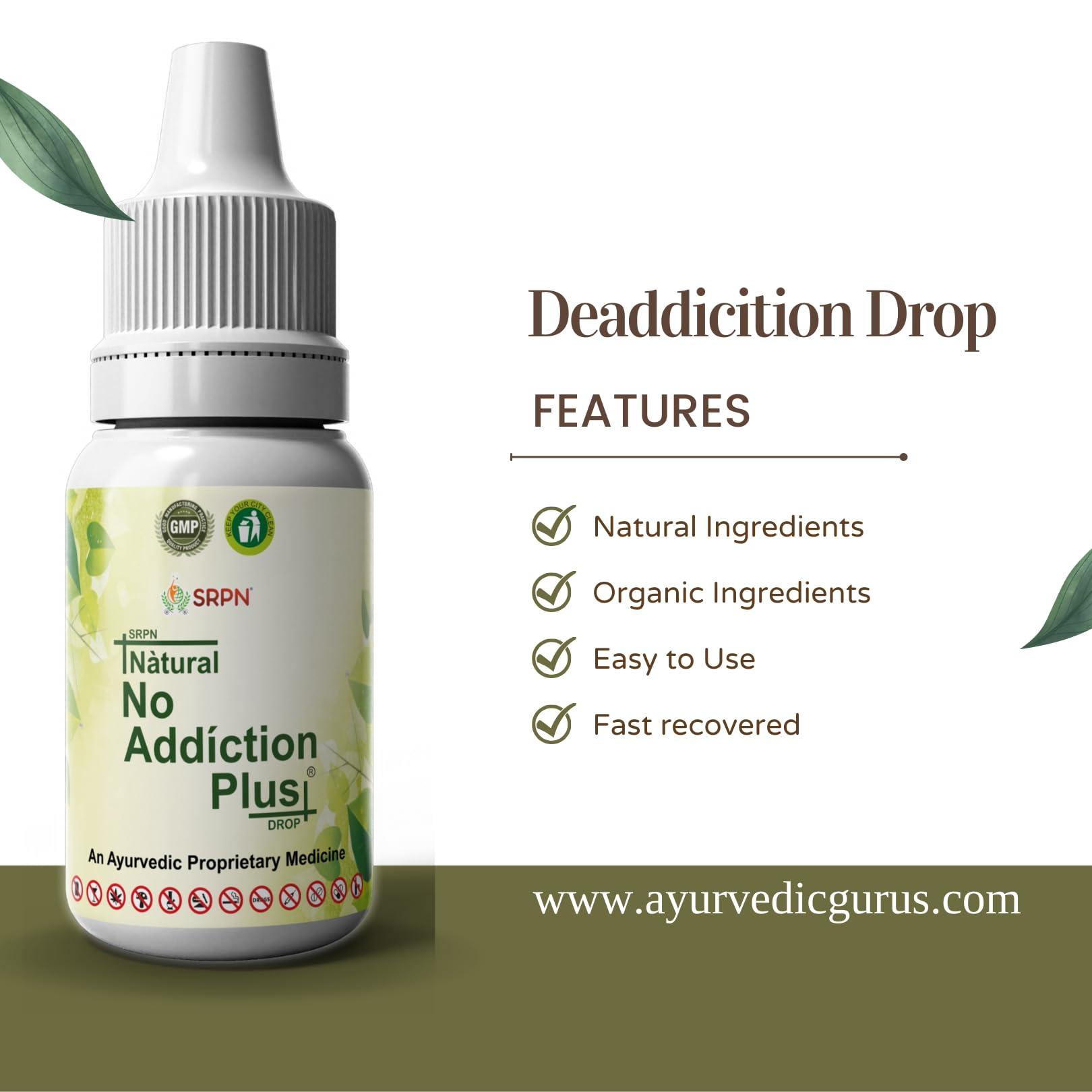 TRIBACARE No Addiction Plus Drop Ayurvedic Deaddiction Medicine for Alco hol Ban Addiction Killer 150ml