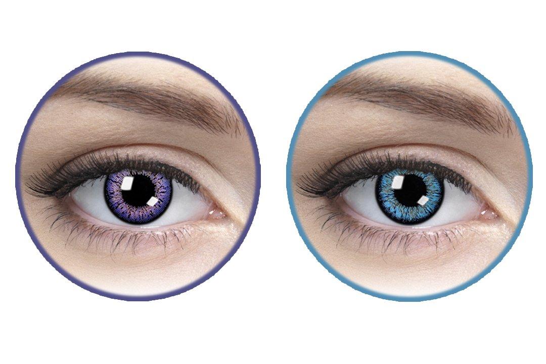 Charming Eyes Charming Eyes Quarterly Contact Lens - 4 Units (Amethyst, Brilliant Blue)