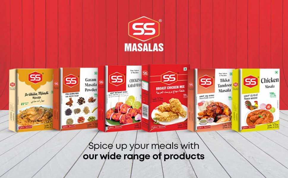 SS MASALAS SS Masalas Chicken 65 Masala Powder 320g (80g Pouch Pack of 4)