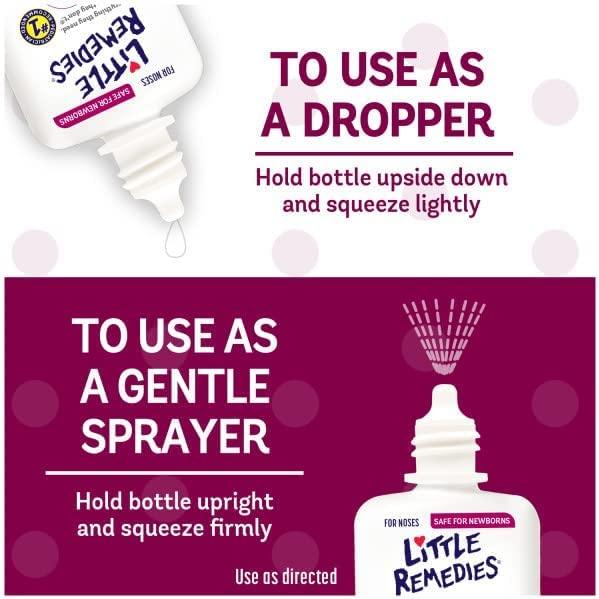 Little Remedies Little Remedies Little Noses Saline Spray Drops - 1 Fl Oz (Pack Of 2)