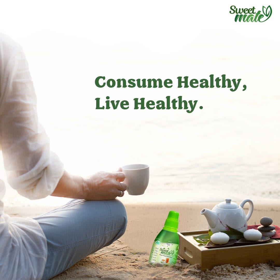 Sweetmate Sweetmate Pure Stevia Drops (20ml x pack 10) 400 Drop/Pack - Zero Calorie, Diabetic Friendly, Sugar Free - Plant Based Natural Stevia Sweetener Liquid - Sugar Substitute