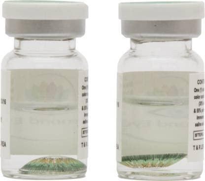 lxet Blue Green Yearly Color Cotact Lens Zero Power (GRIT-53