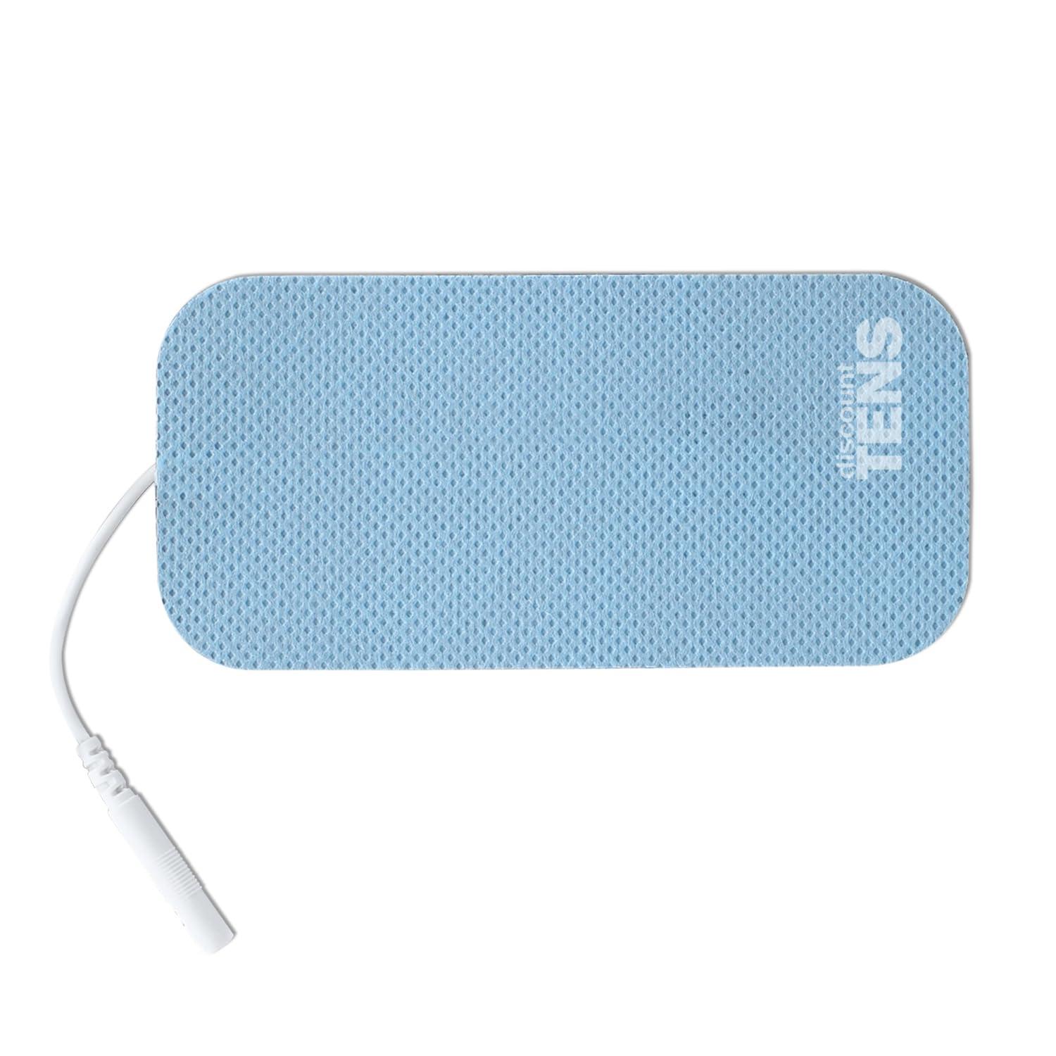Discount TENS Discount TENS TENS 2\"x4\" Wired Electrodes Compatible with HealthMateForever - 8 2\"x4\" Premium Wired HealthMate Compatible Replacement Pads for TENS Units - Discount TENS Brand