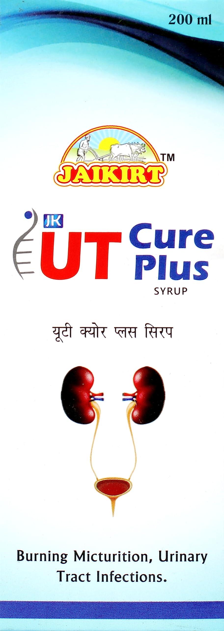 Sampuranh Herbal India Jaikirt JK UT Cure Plus Syrup | An Ayurvedic Remedy for Burning Micturition, Urinary Tract Infections