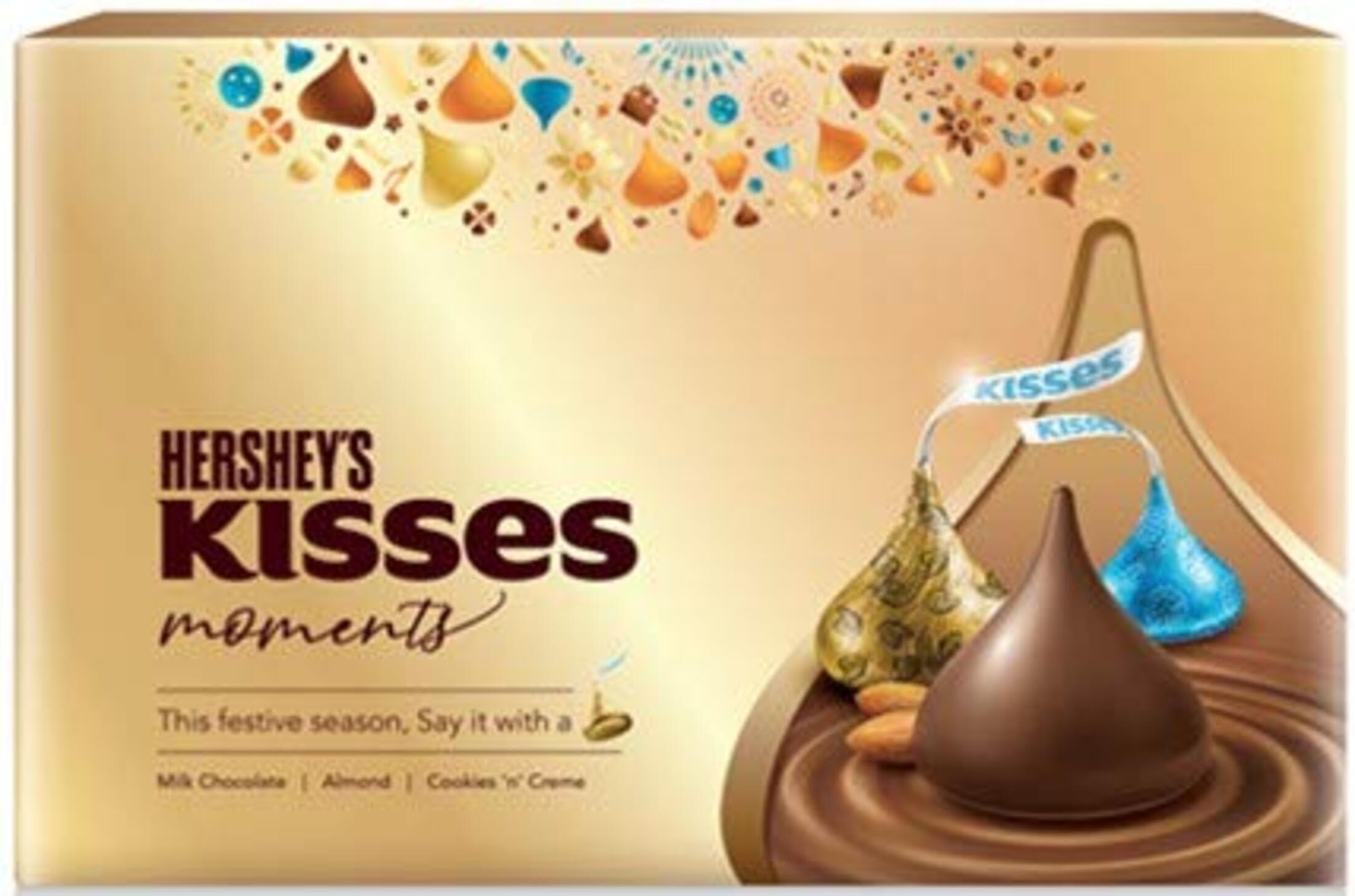 Hersheys HERSHEY\'S Kisses Moments Assorted Gift 129 Gm Chocolate Box