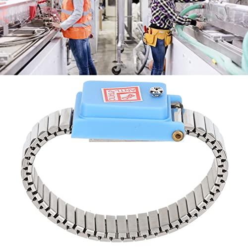 Xinrub No Static Bracelets, Elastic Stainless Steel Insulating Layer Cordless ESD Wristband for Electronic Maintenance for Factory Workshop for Phone Repair